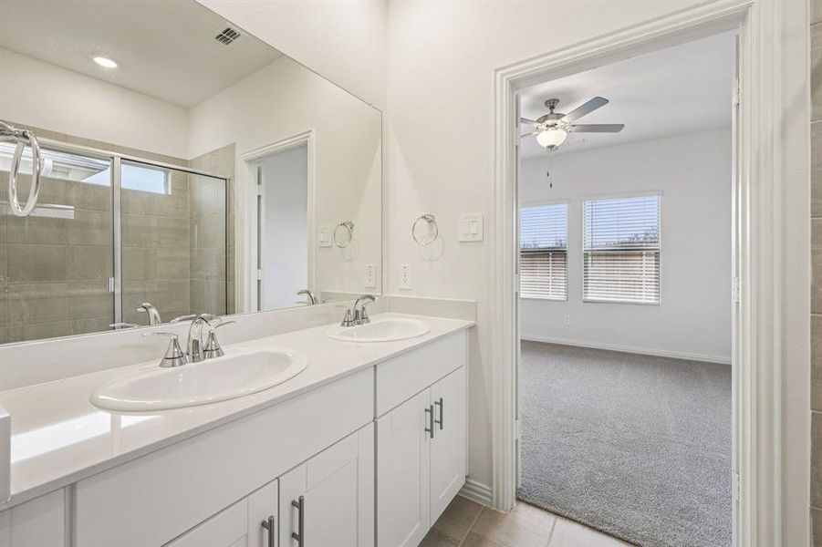 Furnished interior view inside a new home in Parks at Foster Crossing - Spring Series, Anna (Image 15).