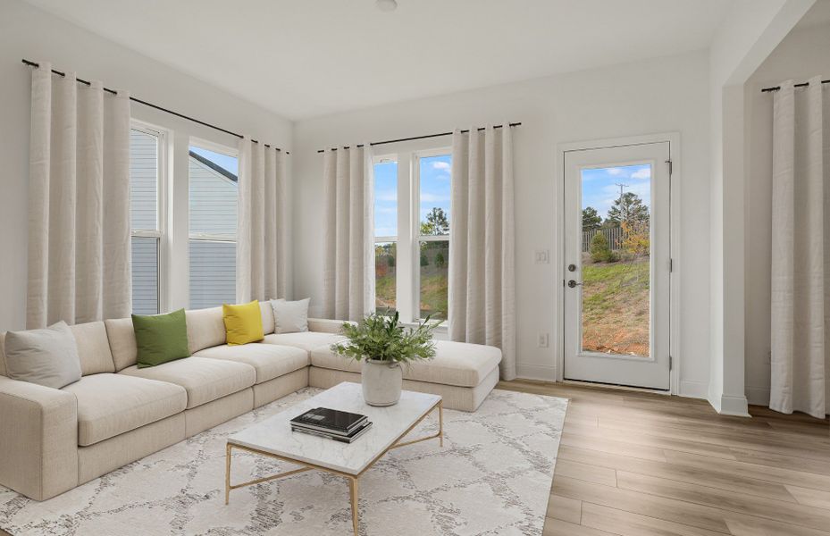 Furnished interior view inside a new home in Cannon Run, Concord (Image 3).
