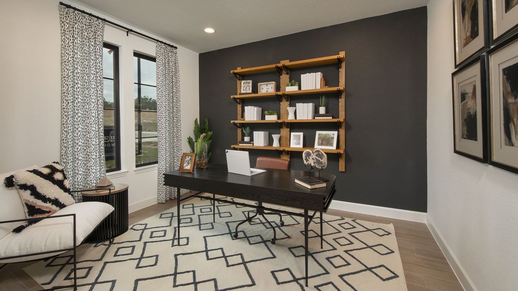 Furnished interior view inside a new home in Santa Rita Ranch - Eldorado, Liberty Hill (Image 15).