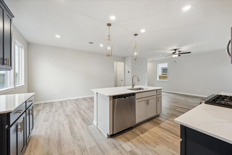 Furnished interior view inside a new home in Elyson, Katy (Image 5).
