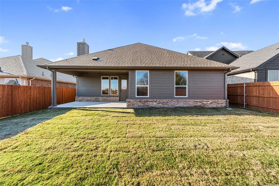 Exterior details and patio area of a home in Northstar, Haslet (Image 26). Exterior details and patio area of a home in Northstar, Haslet (Image 26).