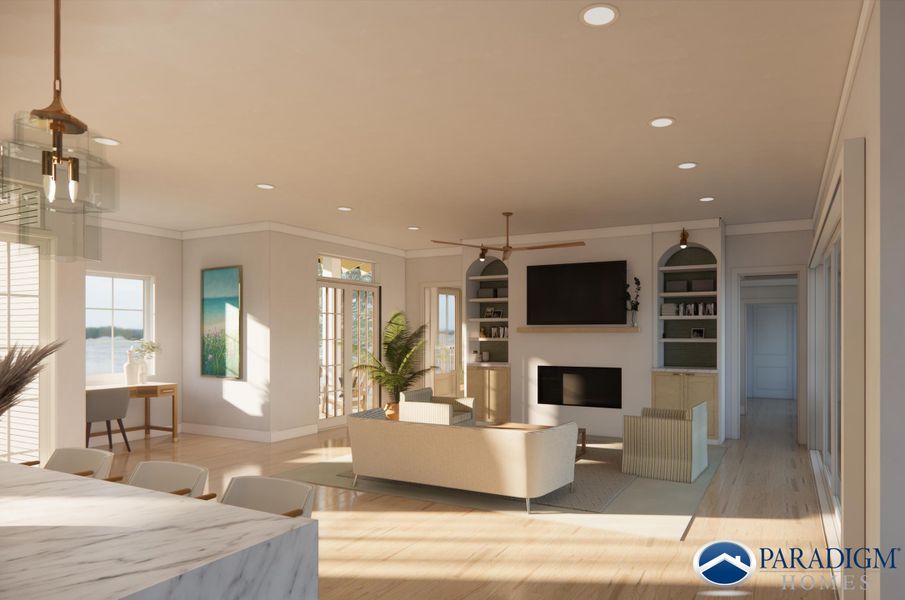 Furnished interior view inside a new home in , Mount Pleasant (Image 8).