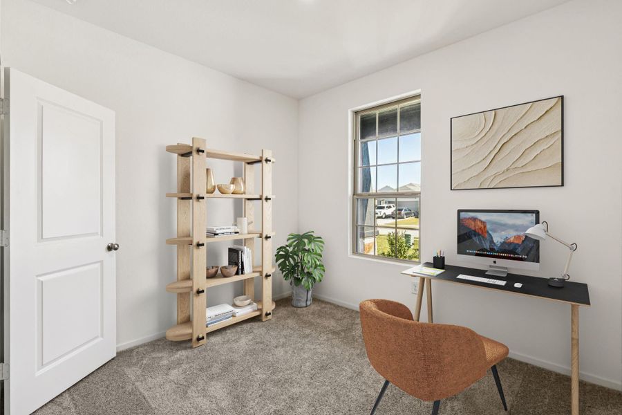 Furnished interior view inside a new home in Mavera, Conroe (Image 4).