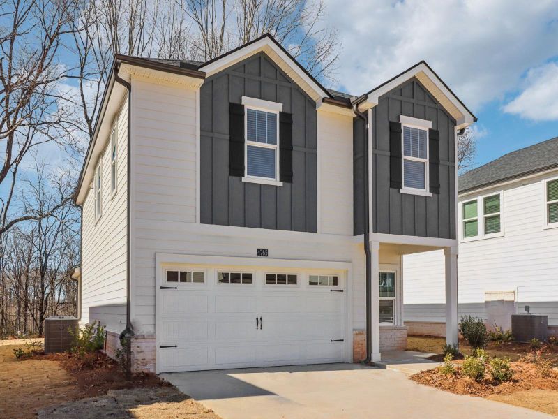 Representative exterior photo of a completed home built from the Lennon by Meritage Homes in Hemingway - Reserve Series, Cumming, GA (Image 1). Representative exterior photo of a completed home built from the Lennon by Meritage Homes in Hemingway - Reserve Series, Cumming, GA (Image 1).