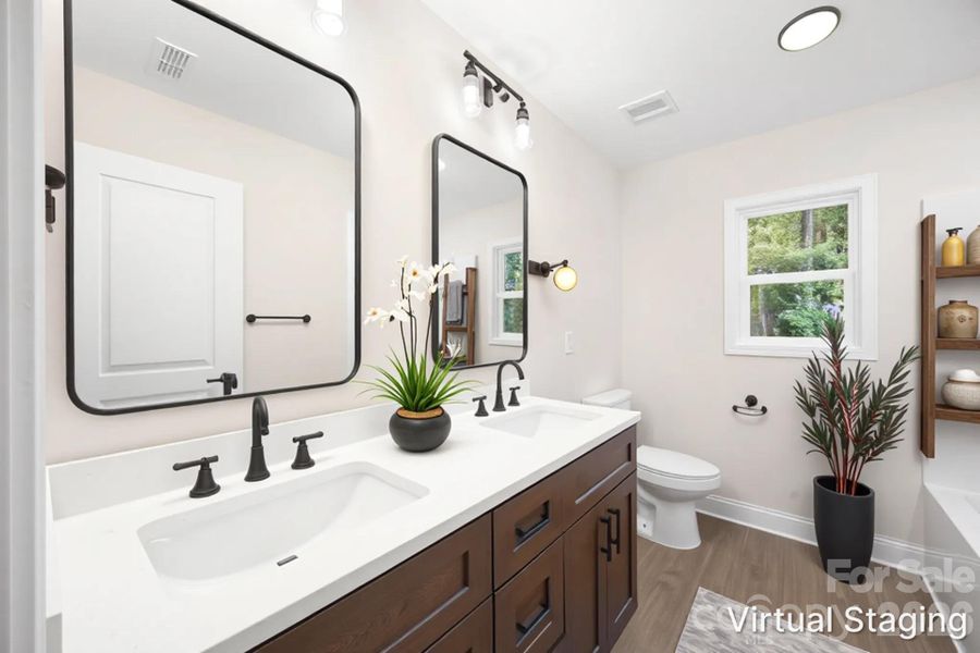 Furnished interior view inside a new home in , Albemarle (Image 11).