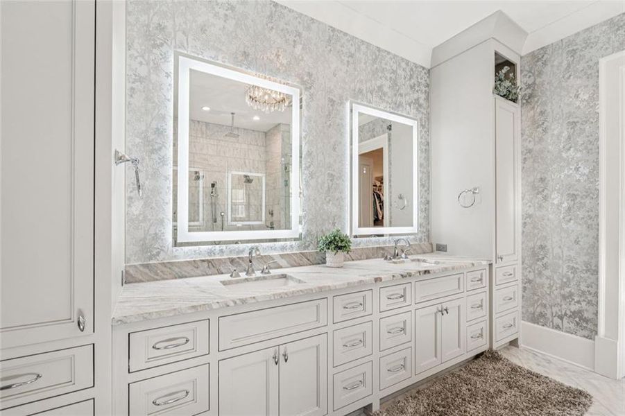 Furnished interior view inside a new home in , Alpharetta (Image 44).