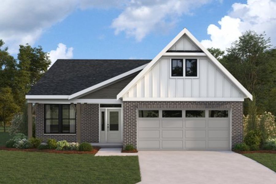 Representative exterior photo of a completed home built from the Edenton by Fischer Homes in Easton Park, Dallas, GA (Image 8).