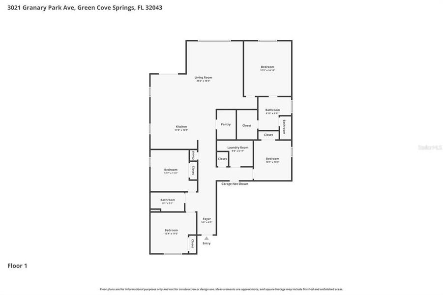 2D floor plan layout of this home in , Deland, FL (Image 5).