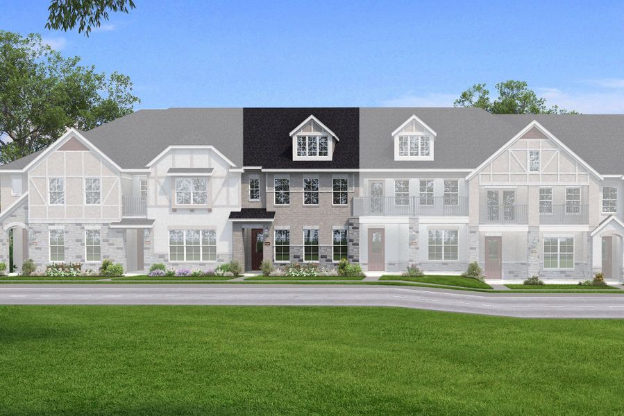 Representative exterior photo of a completed home built from the Holbrook by Mattamy Homes in Bayside, Rowlett, TX (Image 7).