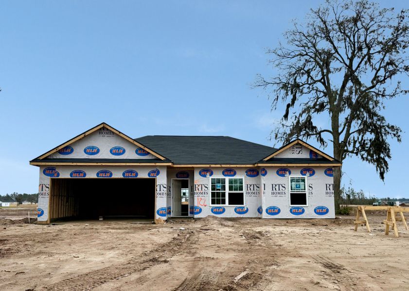 In-progress construction of a new home in The Village at Sassafras, Allenhurst, GA (Image 4).