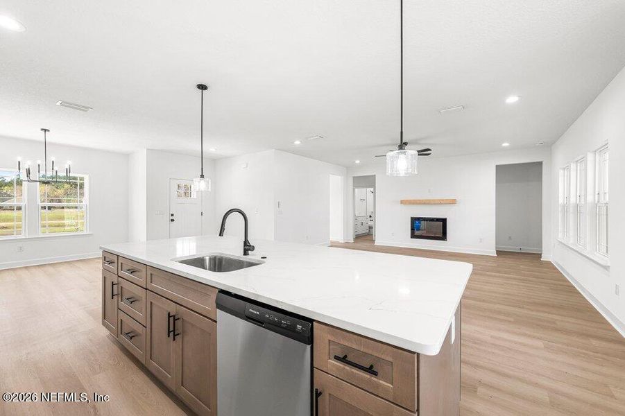 Furnished interior view inside a new home in , Glen St. Mary (Image 12).