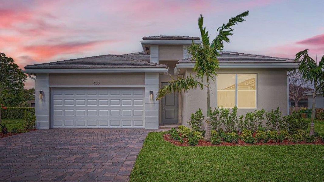 Representative exterior photo of a completed home built from the Davenport by D.R. Horton in Messina Place, Homestead, FL (Image 23). Representative exterior photo of a completed home built from the Davenport by D.R. Horton in Messina Place, Homestead, FL (Image 23).