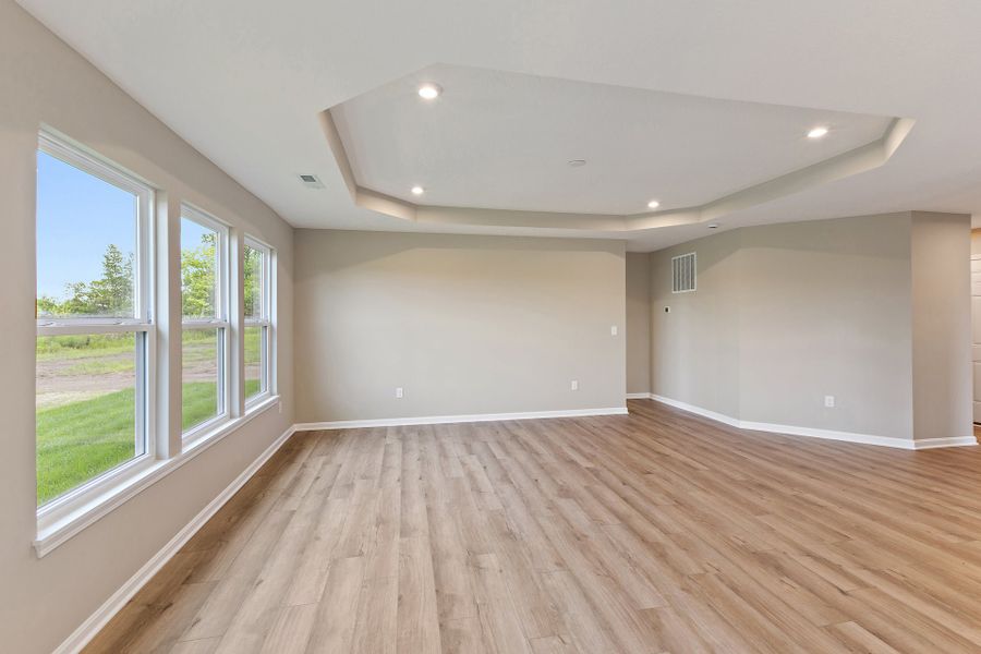 Representative unfurnished interior of a home built from the Beacon by Fischer Homes in Cherry Glen, Euharlee (Image 20). Representative unfurnished interior of a home built from the Beacon by Fischer Homes in Cherry Glen, Euharlee (Image 20).