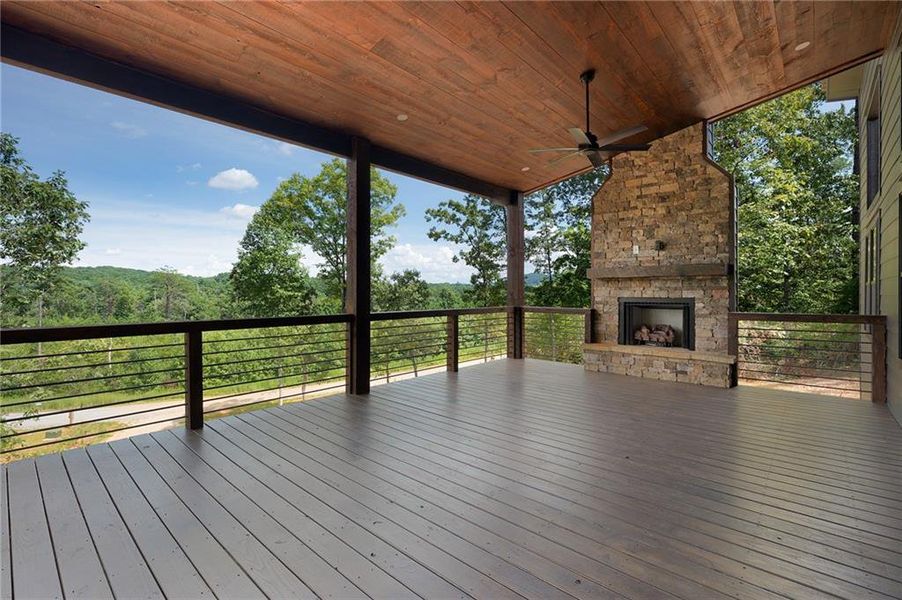 Exterior details and patio area of a home in , Morganton (Image 25).