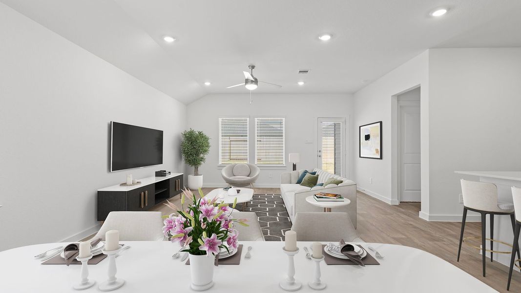 Furnished interior view inside a new home in Tamarron, Fulshear (Image 8).