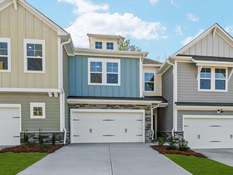 Front exterior of a new home in Westview Towns, Waxhaw, NC, highlighting curb appeal (Image 1). Front exterior of a new home in Westview Towns, Waxhaw, NC, highlighting curb appeal (Image 1).