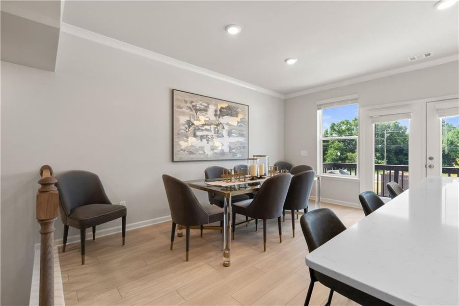 Furnished interior view inside a new home in Silverock, McDonough (Image 14).