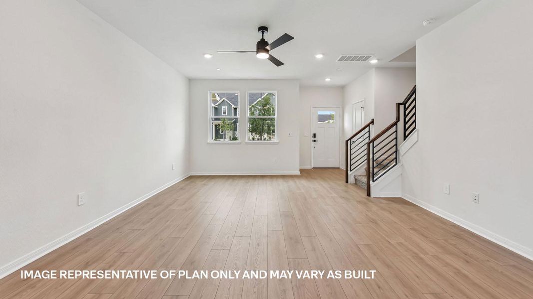 Spacious, unfurnished interior of a new home in Avery Centre, Round Rock (Image 19). Spacious, unfurnished interior of a new home in Avery Centre, Round Rock (Image 19).