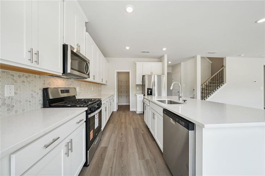 Furnished interior view inside a new home in Preserve at Mountain Creek, Pendergrass (Image 7).