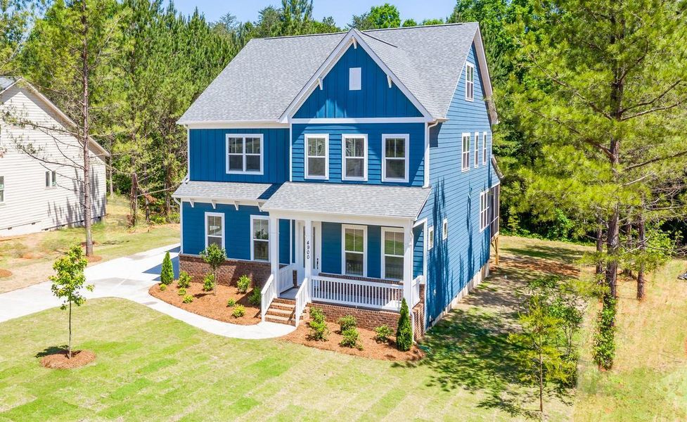 Representative exterior photo of a completed home built from the Pinehurst by Greybrook Homes in Edmunds Farm, Clover, SC (Image 27).