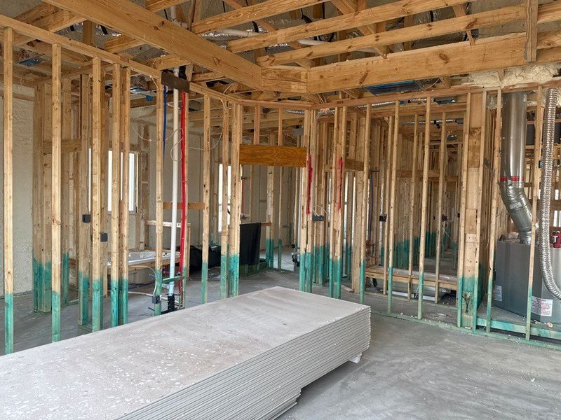 In-progress construction of a new home in Covenant Springs, Springtown, TX (Image 5).