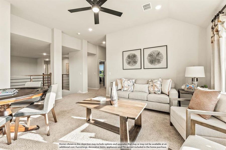 Furnished interior view inside a new home in Addison Hills Classic 60s, Cedar Hill (Image 6). Furnished interior view inside a new home in Addison Hills Classic 60s, Cedar Hill (Image 6).