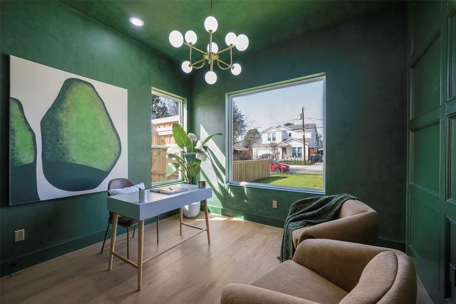 Furnished interior view inside a new home in , Dallas (Image 15).