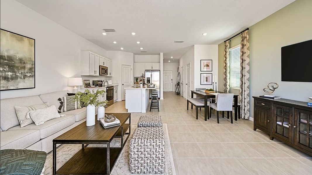 Furnished interior view inside a new home in Waterstone Townhomes, Groveland (Image 9).