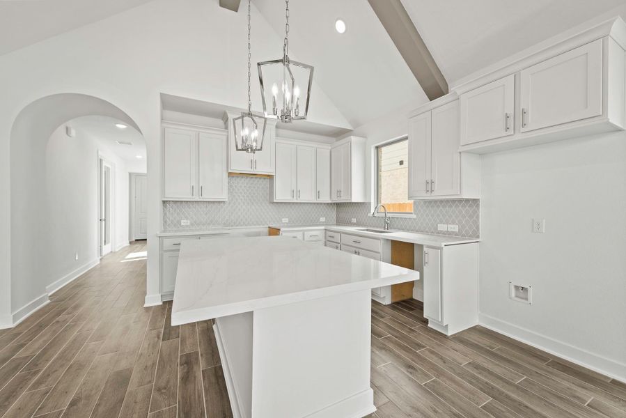 Furnished interior view inside a new home in Elyson - 40', Katy (Image 6).