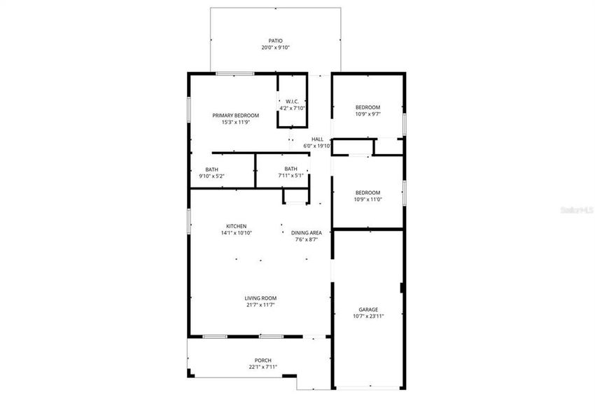 2D floor plan layout of this home in , Wildwood, FL (Image 4).