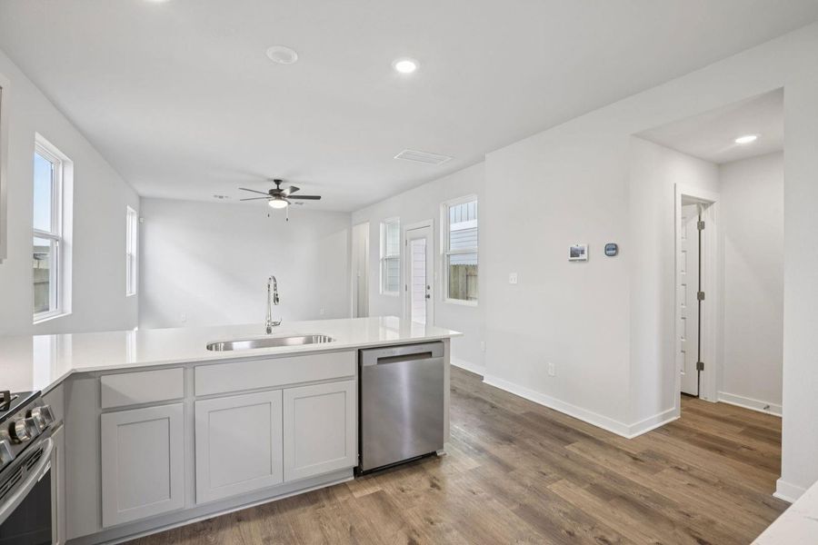 Furnished interior view inside a new home in Avery Centre, Round Rock (Image 6).