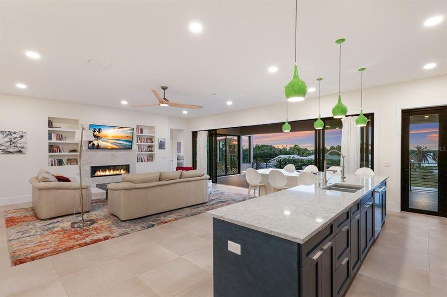 Furnished interior view inside a new home in , Longboat Key (Image 10).