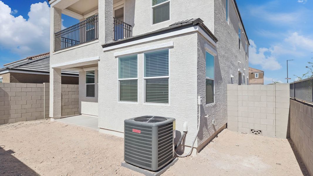 Exterior details and patio area of a home in The Buttes at Mystic, Peoria (Image 3).
