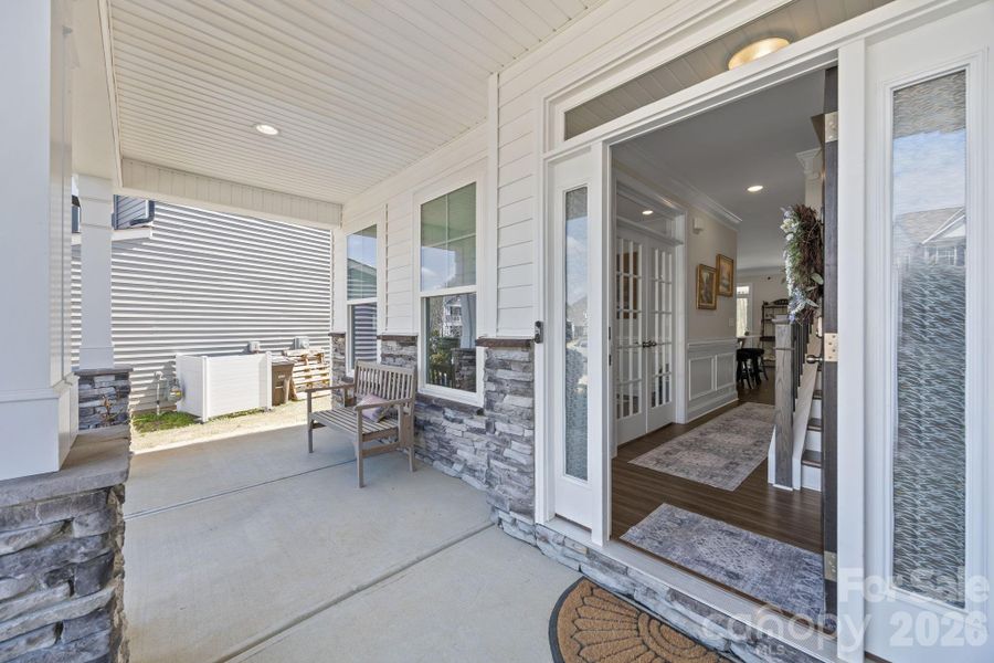 Exterior details and patio area of a home in Dogwood Grove, Statesville (Image 4).