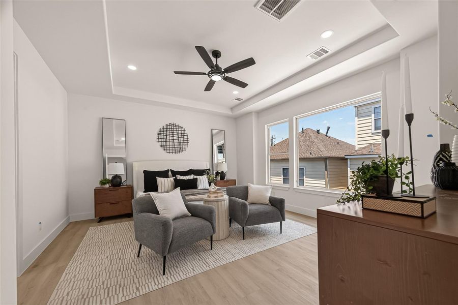 Furnished interior view inside a new home in , Houston (Image 33).