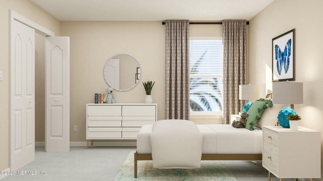 Furnished interior view inside a new home in Avalon Woods, Jacksonville (Image 15).