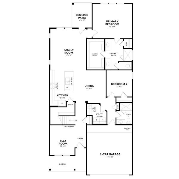 2D floor plan layout of this home in Elyson, Katy, TX (Image 2). 2D floor plan layout of this home in Elyson, Katy, TX (Image 2).