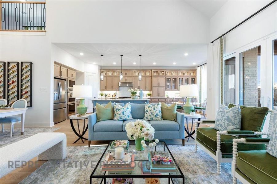 Furnished interior view inside a new home in Sonoma Verde: 70ft. lots, McLendon-Chisholm (Image 12). Furnished interior view inside a new home in Sonoma Verde: 70ft. lots, McLendon-Chisholm (Image 12).