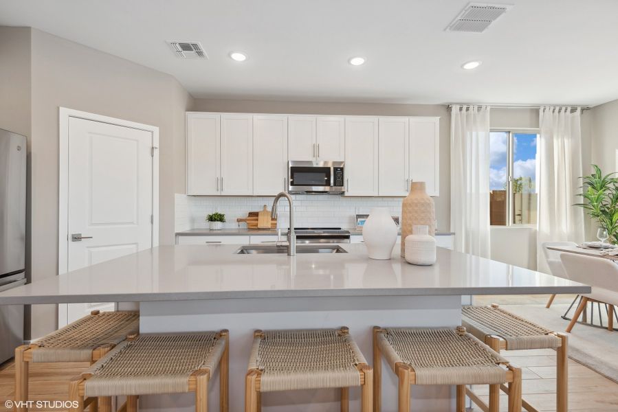 Kitchen with ample counterspace