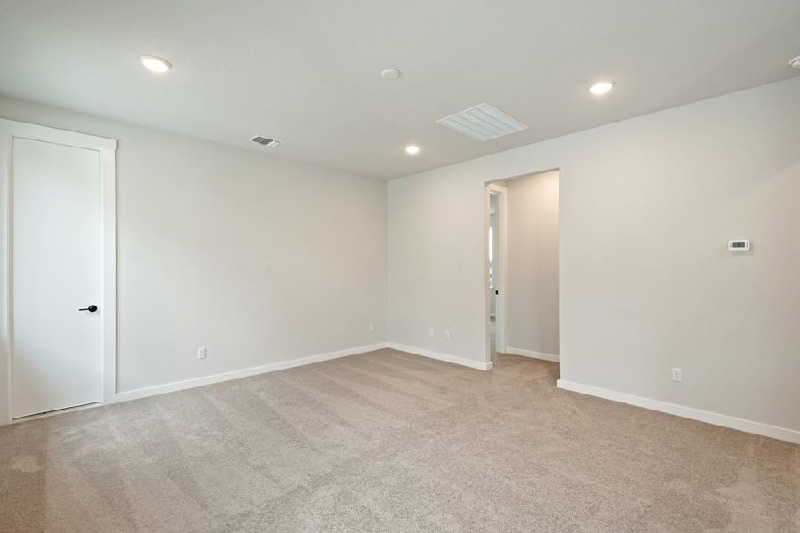 Spacious, unfurnished interior of a new home in Terrace Collection at Lariat, Liberty Hill (Image 31). Spacious, unfurnished interior of a new home in Terrace Collection at Lariat, Liberty Hill (Image 31).