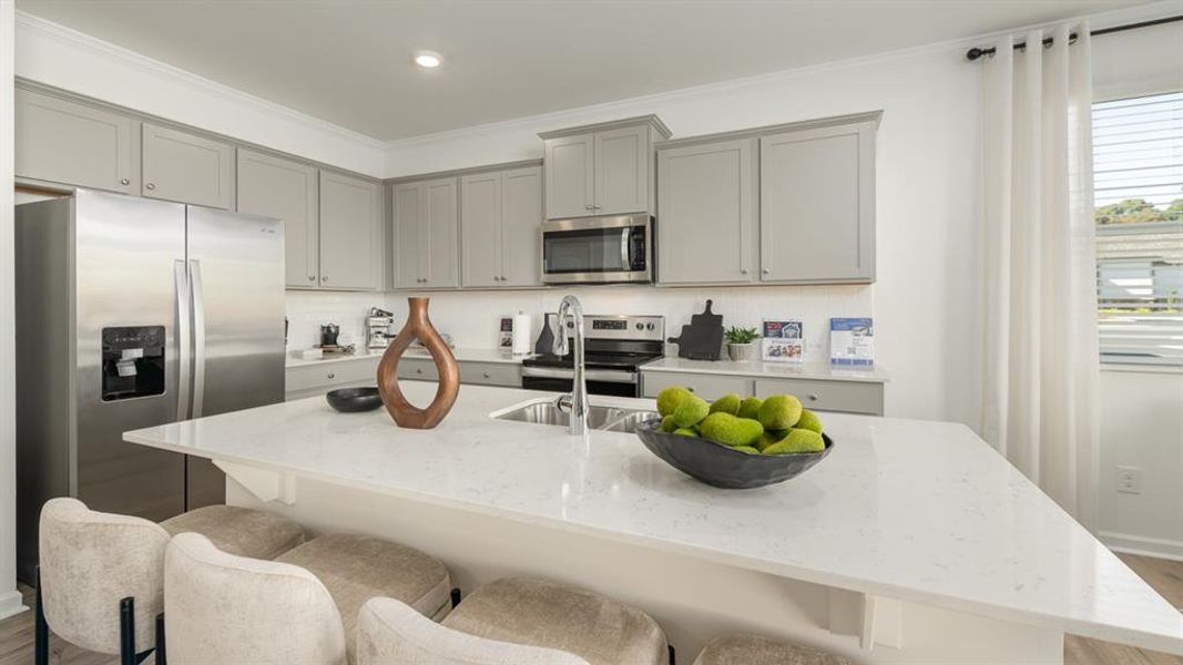 Furnished interior view inside a new home in Rosewood Farms, Acworth (Image 9).