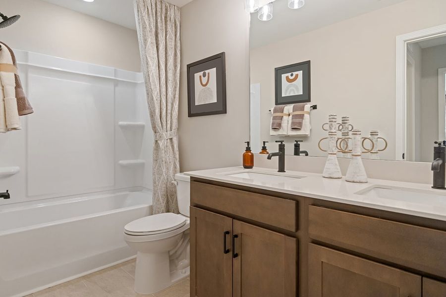 Representative furnished interior of a home built from the 2338 Modeled by KB Home in Cottages at Clovis Point, Kings Mountain (Image 18).