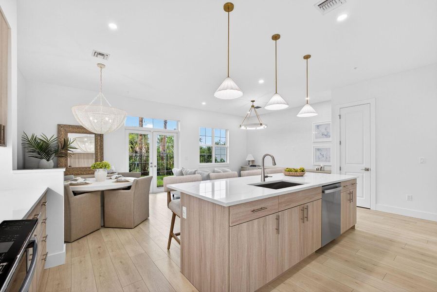 Furnished interior view inside a new home in , Jupiter (Image 33).