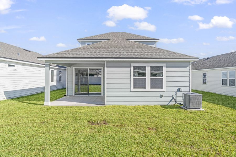 Lot 22 Rear Exterior with Covered Patio at Camden Woods in Kingsland