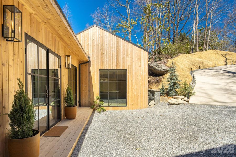 Exterior details and patio area of a home in , Brevard (Image 25). Exterior details and patio area of a home in , Brevard (Image 25).