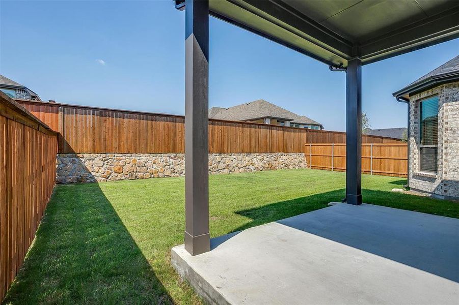 View of yard featuring a patio area