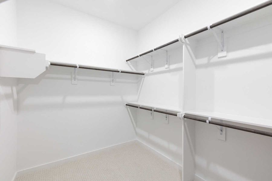 Representative Primary Closet - some options shown