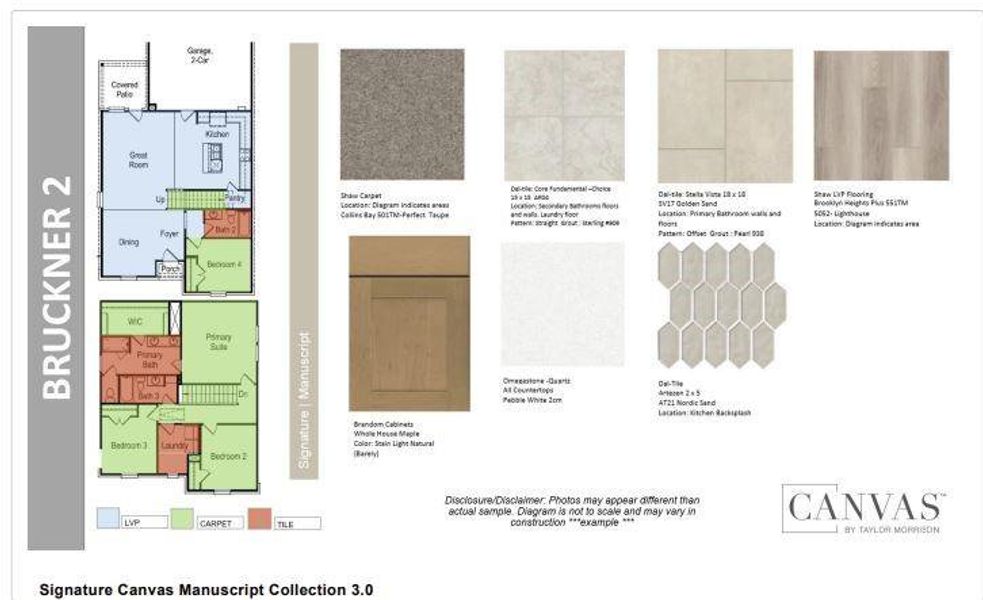 Design Selections. Home is under construction and selections are subject to change.