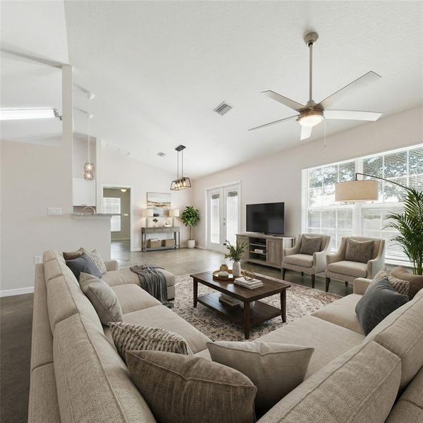 Furnished interior view inside a new home in , Ocala (Image 13).