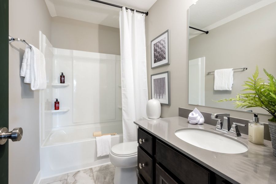 Representative furnished interior of a home built from the Amelia by Fischer Homes in Easton Park, Dallas (Image 40).
